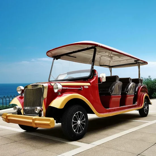 Comercio al por mayor de coches antiguos eléctricos de 11 asientos de coches clásicos americanos antiguos para Resort Hotel
